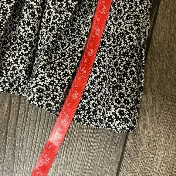 TF•LA Black & White Floral Maxi Dress | Boho Chic Italy-Inspired Look | Size L - Picture 5 of 10